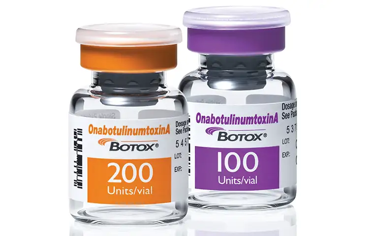 Vials of Botox serum